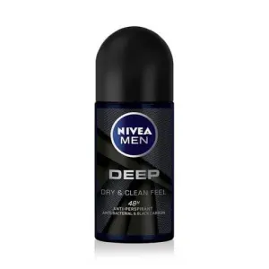 نيفيا ستيك مزيل العرق للرجال ديب دارك وود / بلاك كاربون 50مل | Nivea Deod Stick F/M 50Ml Deep Dark Wood / Black Carbon