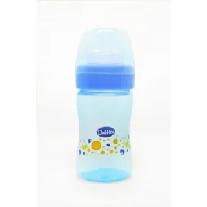 بابلز ببرونة كلاسيك بيد 180مل / لبني | Bubbles Feeding Bottle Classic With Handle 180Ml / Light Blue