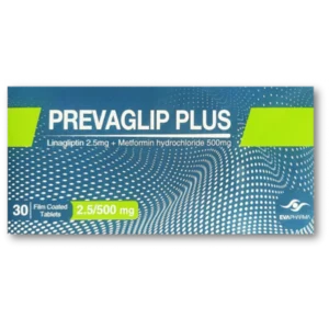 بريفاجليب بلس 2.5 / 500 مجم 30 قرص | Prevaglip Plus 2.5 / 500 Mg 30 Tab