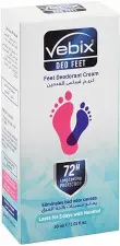 فيبيكس كريم مزيل العرق للقدم بالمنتول 30مل | Vebix Feet Deod Cr. 30Ml Menthole