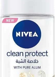 نيفيا رول اون مضاد للتعرق كلين بروتيكت مع الشبة للنساء 50 مل - عرض خاص | Nivea Roll On Anti Lltarq Clean Protect With Alshba Women 50 Ml - Offer Special