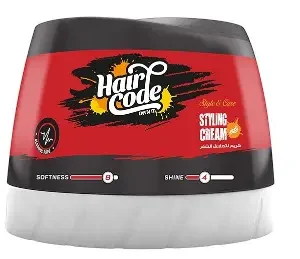هيركود كريم لتصفيف الشعر احمر 125مل | Hair Code Style Cr. 125Ml Red Jar
