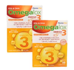 اوميجالوكس-3 1000 مجم 30 كبسولة / عرض 1+1 50% | Omegalox - 3 1000 Mg 30 Cap (1+1 50%) #