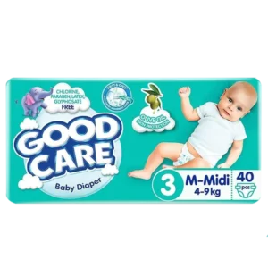 جودكار زيتون زيت حفاضات ميدي (مقاس 3) 40قطع توين (5) | Goodcare Olive Oil Diaper Midi (Size 3) 40pcs Twin (5)