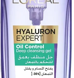 لوريال جيل هيالورون اكسبرت للتحكم في الزيوت 200مل | Loreal Hyaluron Expert Oil Control Gel Wash 200Ml