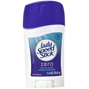 Lady Speed Deod Stick Inv. Dry 39.6Gm Zero Simply Clean