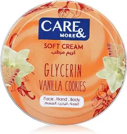 كير اند مور كريم سوفت بالجلسرين بالفانيليا والكوكيز 75 مل | Care&More Soft Cr. 75Ml Glycerin Vanilla Cookies