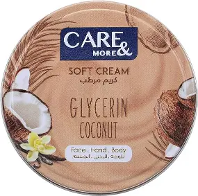 كير اند مور كريم بالجلسرين برائحة جوز الهند 75 مل | Care&More Soft Cr. 75Ml Glycerin Coconut