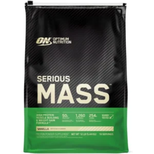 أون سيريوس ماس (فانيليا) 5.44 كجم/12 لب بودرة | On Serious Mass (Vanilla) 5.44 Kg/12 Lb Powder