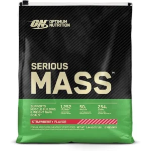 أون سيريوس ماس (فراولة) 5.44 كجم/12 لب بودرة | On Serious Mass (Strawberry) 5.44 Kg/12 Lb Powder