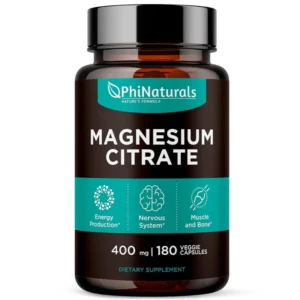 ماغنسيوم سيترات 400 مجم 180 كبسولة | Magnesium Citrate 400 Mg 180 Cap