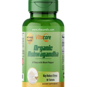 فيتاكير اورجانيك اشواجندا 30 قرص | Vitacare Organic Ashwagandha 30 Tab