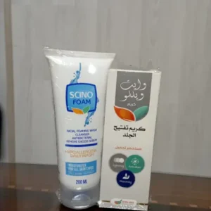 وايت ويلو كريم تفتيح  + سينو فوم غسول - عرض خاص | White Wello Whiten Cream + Scino Foam (#)