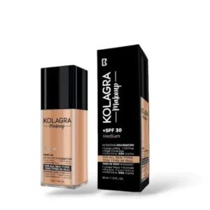 كولاجرا كريم أساس بعامل حماية من الشمس 30+ متوسط 30مل | Kolagra Makeup Foundation Spf30+ (Medium) 30Ml