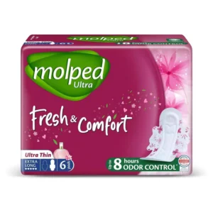 مولبد فوط صحية الترا اند كومفورت طويل جدا 6 فوط | Molped Pads Sanitary Ultra And Kwmfwrt Long Very 6 Pads