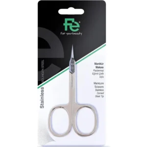 في مانيكور سسيسورس ستانلس كورفيد صلب تيب 042 (1303) مقص مانيكير ستانليس | Fe Manicure Scissors Stainless Curved Steel Tip 042 (1303) Scissors Manykyr Stanlys