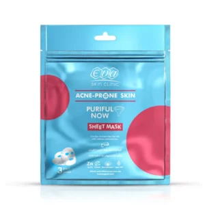 إيفا بشرة كلينيك. 3 شيت ماسكس حبوب-برون بشرة قناع حب شباب | Eva Skin Clinic. 3 Sheet Masks Acne-Prone Skin Mask Hb Shbab