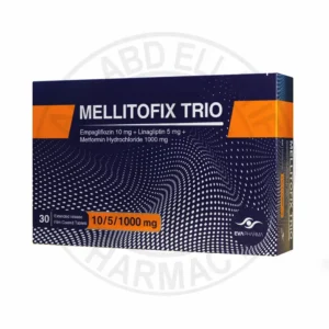 ميليتوفيكس تريو إكس آر 10 / 5 / 1000 مجم 30 قرص | Mellitofix Trio Xr 10 / 5 / 1000 Mg 30 Tab