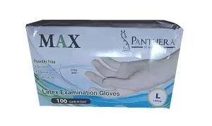 ماكس جوانتى لاتكس اسنان - لارج 100 قطعة | Max Gloves Latex Teeth - Large 100 Piece