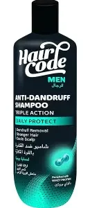 هير كود شامبو ضد القشرة للرجال لحماية يومية بالواي بروتين 170 مل | Hair Code Men Sh. 170Ml Daily Protect/Whey Protein