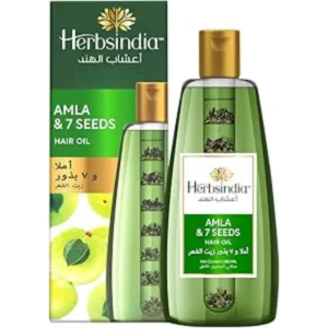 هيربس اينديا زيت الشعر بزيت الاملا و7 بذور 280 مل | Herbs India H.oil 280Ml Amla & 7 Seeds