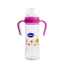 بابلز ببرونة كلاسيك بيد روز 270مل | Bubbles Feeding Bottle Classic With Handle Rose 270Ml