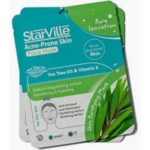 ستارفيل ماسك للبشرة الدهنية والمختلطة 1 قطعة | Starville Acne Prone Face Mask 1 Sheet