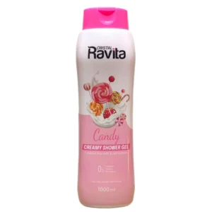 كريستال رافيتا كريامي جل استحمام 1000مل كاندي (0608) | Cristal Ravita Creamy Shower Gel 1000ml Candy (0608)