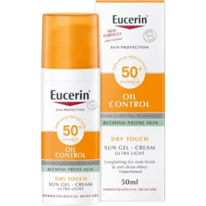 يوسيرين زيت كونترول جاف تاتش شمس جل كريم 50مل معامل حماية50+ | Eucerin Oil Control Dry Touch Sun Gel Cream 50ml Spf50+