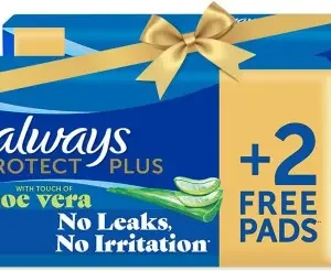 اولويز ماكسي بروتيكت بلس الوفيرا طويل 32 قطعة (عرض خاص) | Always Maxi Protect Plus Aloe Vera Long 32 Piece (Offer Special)