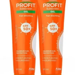 ارجنتو بروفيت صن سكرين جل بدرجة حماية +50 درجة 60مل (1+1) (عرض خاص) | Argento Profit Sunscreen Gel Spf50+ 60Ml (1+1) #