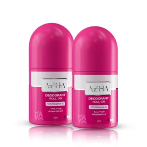 ازهى رول اون مزبل عرق ديب / بينك 60مل (1+1) (عرض خاص) | Azha Deodrant Roll-On 60Ml Deep Pink (1+1) #
