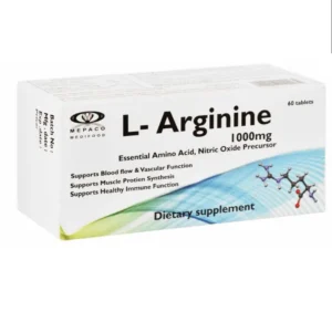 إل - أرجينين 1000 مجم 60 قرص ( ميباكو) | L - Arginine 1000 Mg 60 Tab ( Mepaco)