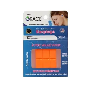جريس سدادة اذن مرنة كبار 6 قطع | Grace Plug Ear Flexible Adult 6 Pieces