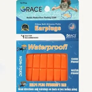 جريس سدادة اذن مرنة اطفال 12 قطعة | Grace Plug Ear Flexible Kids 12 Piece