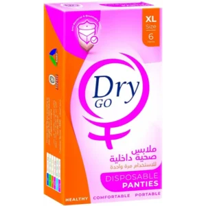 جاف جو ديسبوسابل بانتيس 6قطع إكس لارج-لارج ملابس صحية داخلية | Dry Go Disposable Panties 6pcs Xl-Large Mlabs Sanitary Dakhlya