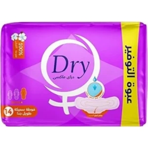 جاف ماكسي كثيف فوط 14قطع إكسترا-طويل / سافينج عبوة | Dry Maxi Thick Pads 14pcs Extra-Long / Saving Pack