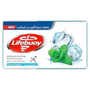 لايفبوي ضد البكتيريا صابون 4إكس115/125جم كول فريش (15%) انتعاش البرودة # | Lifebuoy Anti Bacterial Soap 4x115/125gm Cool Fresh (15%) Freshness Albrwda #