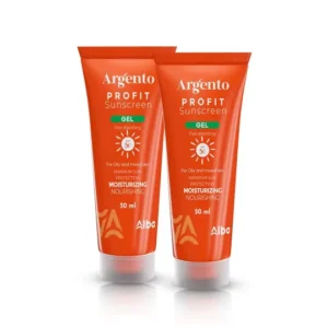 ارجنتو بروفيت صن سكرين بدرجة حماية +50 درجة 50مل (1+1) (عرض خاص) | Argento Profit Sunscreen Gel Spf50+ 50Ml (1+1) #