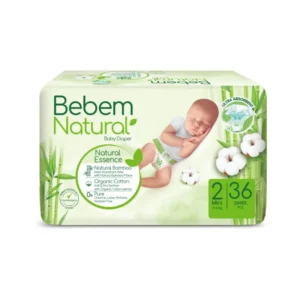 بيبيم ناتشورال ميني رقم.2 36قطع (4) حفاضة | Bebem Natural Mini No.2 36pcs (4) Diaper