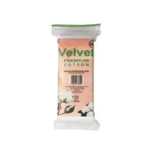 فيلفيت بريميوم قطن زيجزاج 100 فوط | Velvet Premium Cotton Zigzag 100 Pads