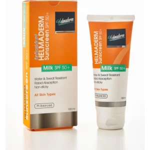 هيلماديرم واقي شمس حليب/لوشن 100مل معامل حماية50+ | Helmaderm Sunscreen Milk/Lotion 100ml Spf50+