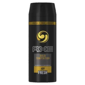 اكس سبراي مزيل عرق للرجال جولد تيمبتاشن 150مل ( خصم 25 جنيه ) (عرض خاص) | X Spray Deodorant Men Gold Temptation 150Ml ( Discount 25 EGP ) (Offer Special)