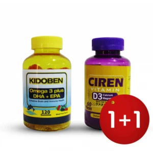 كيدوبين + سيرين حلوى مطاطية (120 + 60) قطع (1+1) # | Kidoben + Ciren Gummies (120 + 60) Pcs (1+1) #