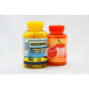 كيدوبين + جومي سي حلوى مطاطية (120 + 45+15) قطع (1+1) # | Kidoben + Gummy C Gummies (120 + 45+15) Pcs (1+1) #