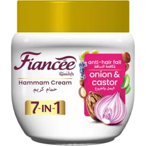 فيانسيه 7إن1 حمام كريم 450مل أونيون&كاستور | Fiancee 7in1 Hammam Cream 450ml Onion&Castor