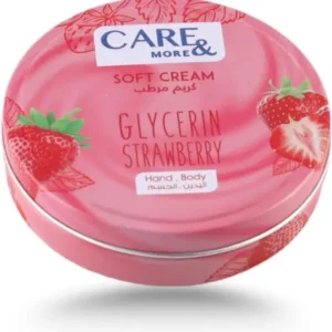 كير اند مور كريم ناعم بالجلسرين - فراولة 125مل | Care&More Soft Cr. 125Ml Glycerin Strawberry