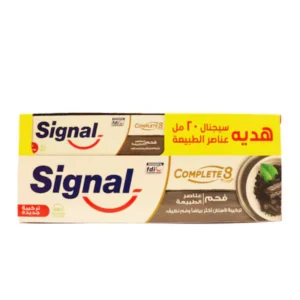سيجنال كافيتي معجون أسنان 120مل+20مل فري (#)بالفحم | Signal Cavity Toothpaste 120ml+20ml Free (#)With Charcoal