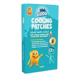 فريش كيدو لاصقات خافضة للحرارة 4 لاصقات | Fresh Kiddo Cooling Patches 4Pcs
