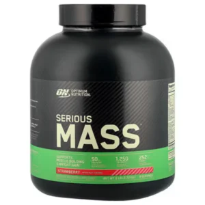 أون سيريوس ماس (فراولة) 2.72 كجم/6 لب بودرة | On Serious Mass (Strawberry) 2.72 Kg/6 Lb Powder